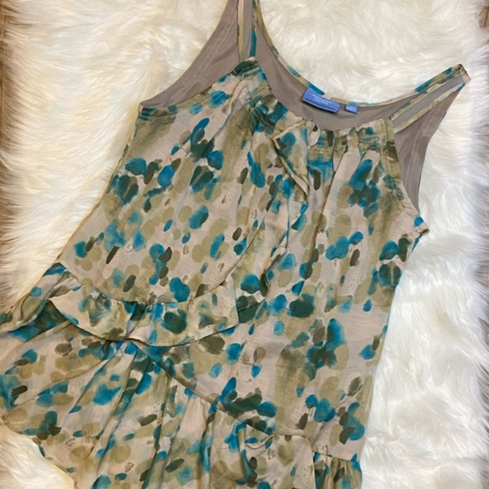 Vera wang green and blue blouse size medium